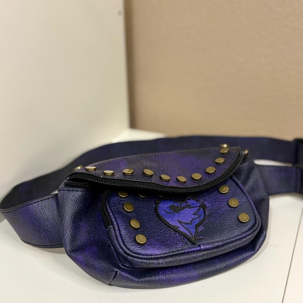 Disney Descendants Mal Purple Studded Belt Bag Fanny Pack Disney Store